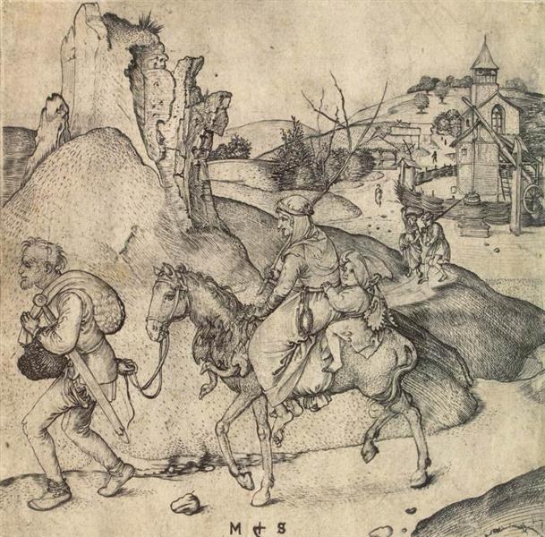 Крестьянская семья собирается на рынок, 1473 - 1475