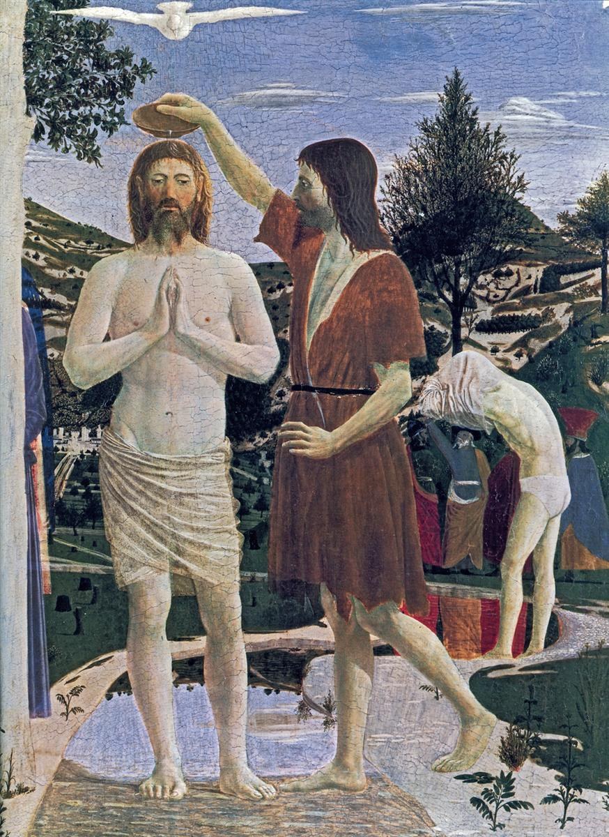 Крещение Христа (фрагмент), 1450