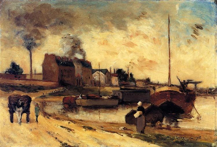 Фабрики Кейл и набережная Гренеля, 1875