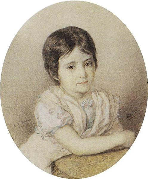 Портрет самой Марии в детстве, 1821 - Карл Брюллов