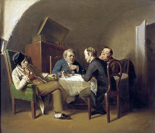 Разговор за круглым столом. 1866 Доска