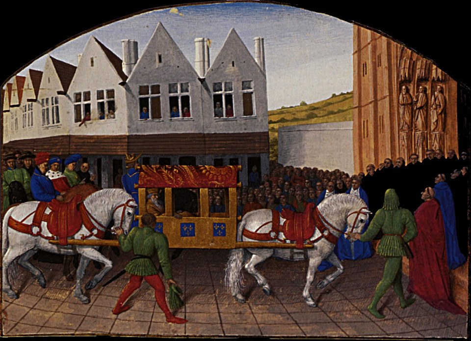 Прибытие императора Карла IV к Сен-Дени, 1455 - 1460
