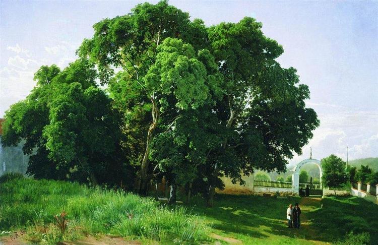 Рядом церковь. Валаам, 1867
