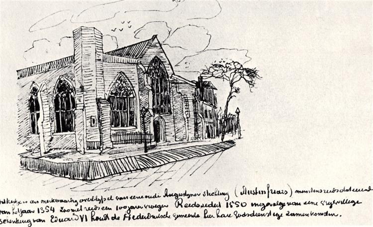 Церковь Остин Фрайарс, Лондон, c.1874