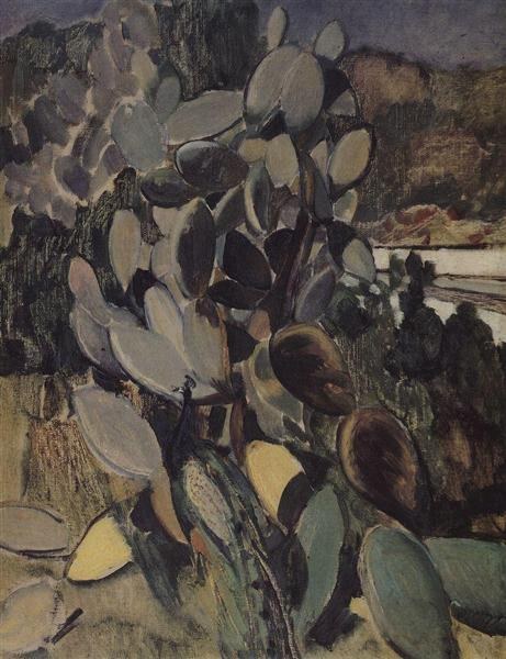 Кактусы, 1907 - Кузьма Петров-Водкин