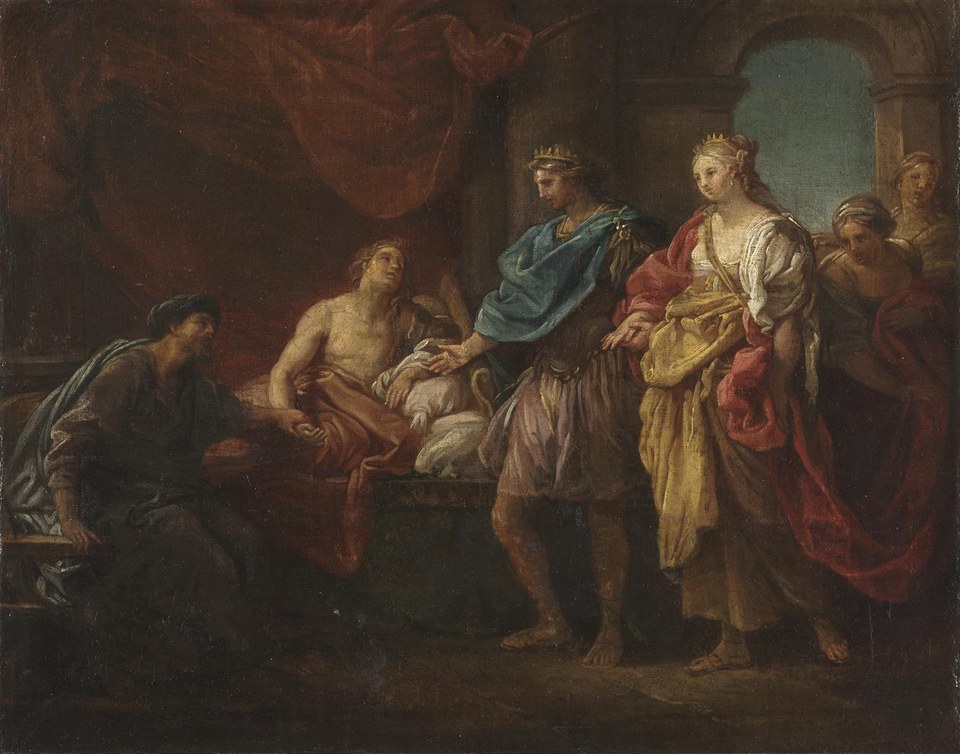 Этюд Антиоха и Стратоники, c.1746 - Помпео Батони