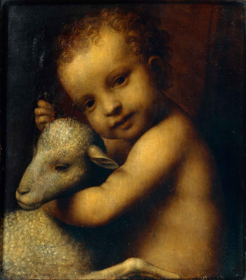 Младенец Иисус с ягненком, c.1525