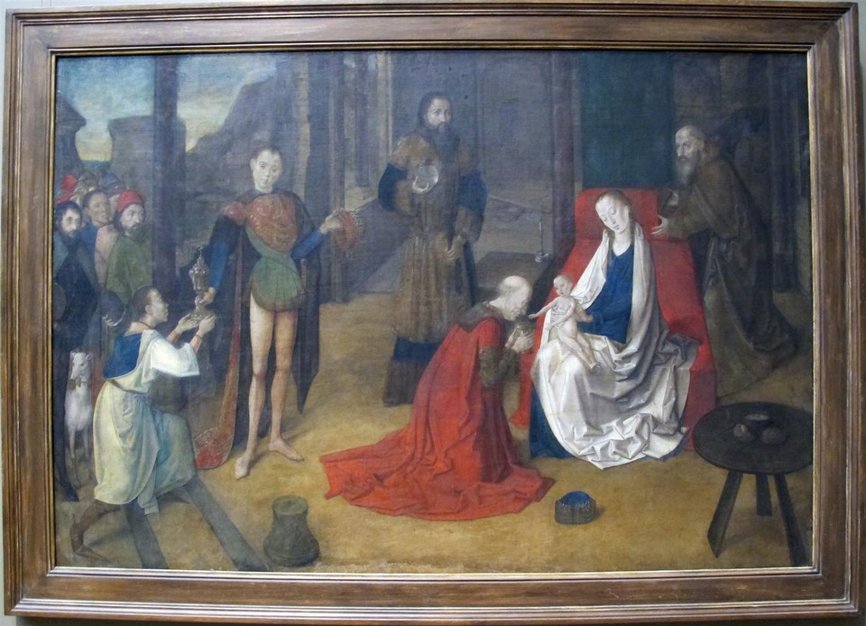 Поклонение волхвов, c.1465 - Юстус ван Гент