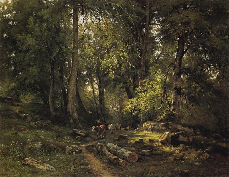 Стадо в лесу 1864 105Х140