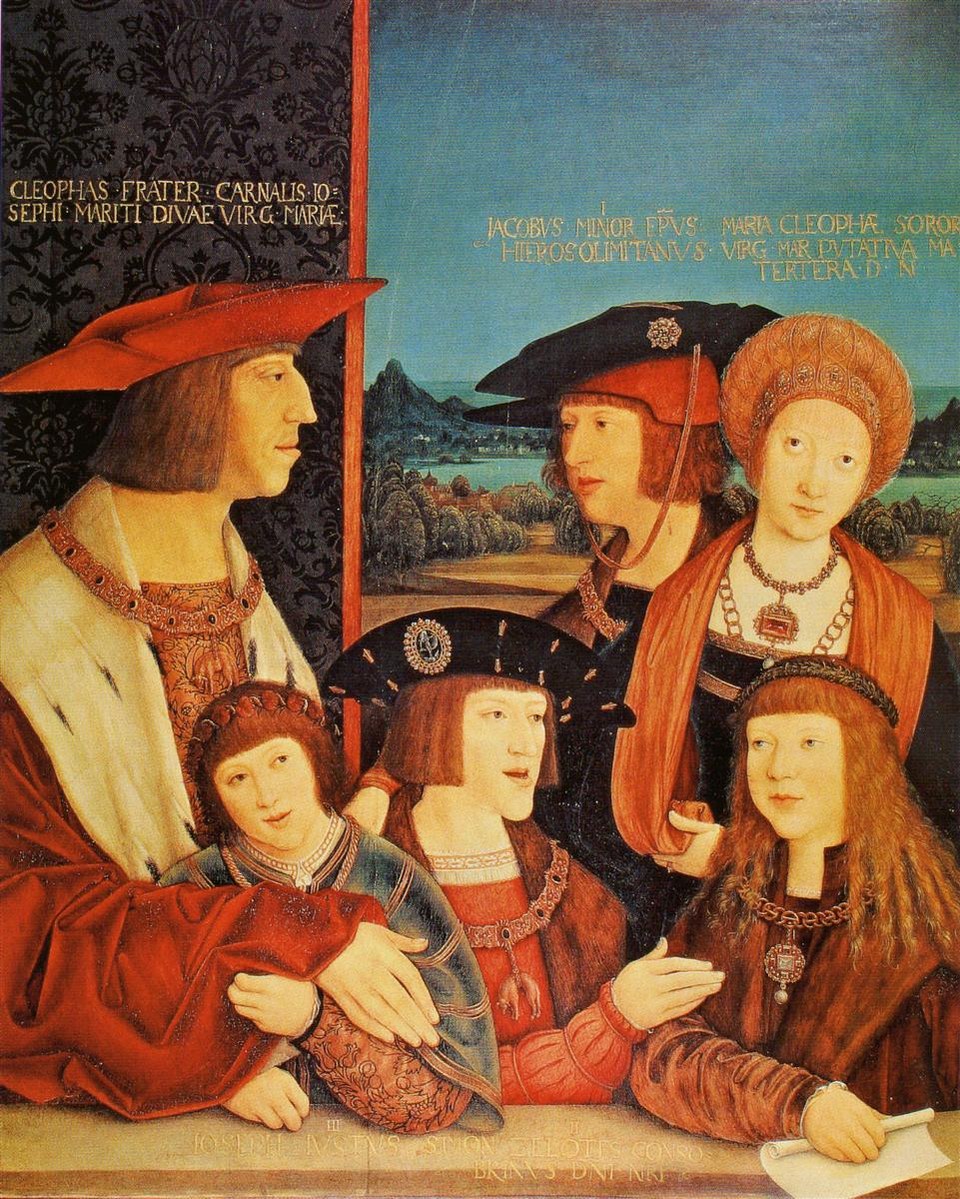 Портрет императора Максимилиана и его семьи, 1515 - Бернхард Стригель