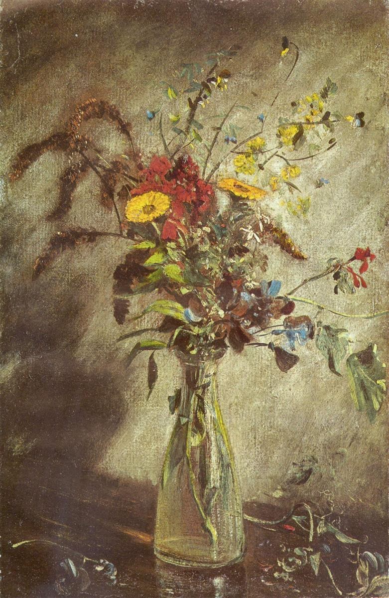 Цветы в стеклянной вазе, c.1814 - Джон Констебль
