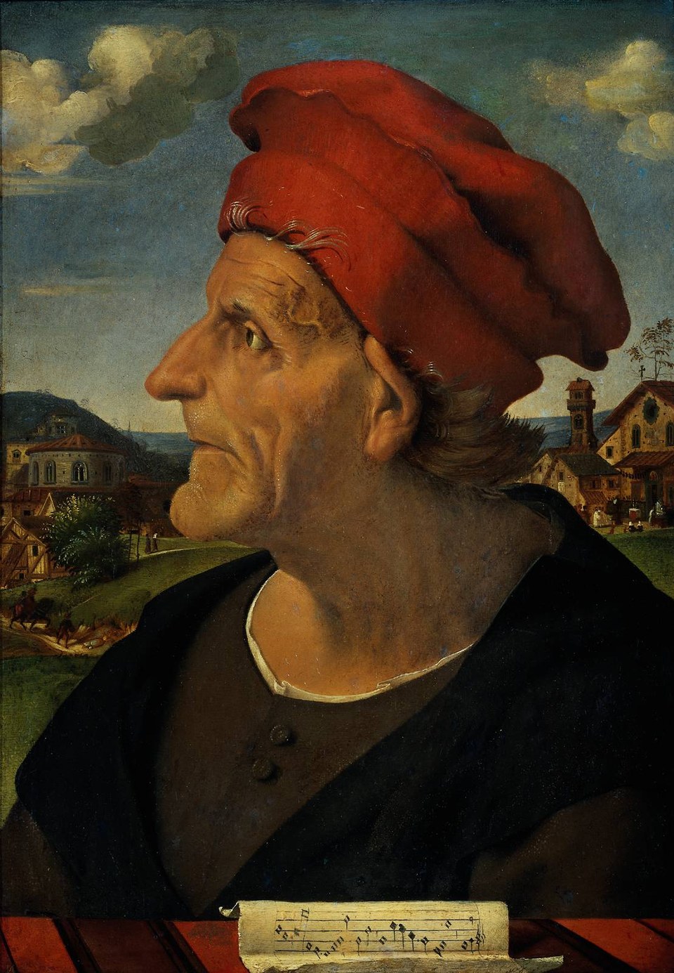 Postuum портрет Франческо Джамберти (1405–1482), де Вейдера ван Джулиано да Сан Галло