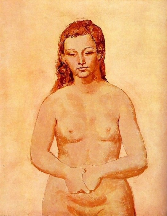 1906 Обнаженная со сложенными руками.