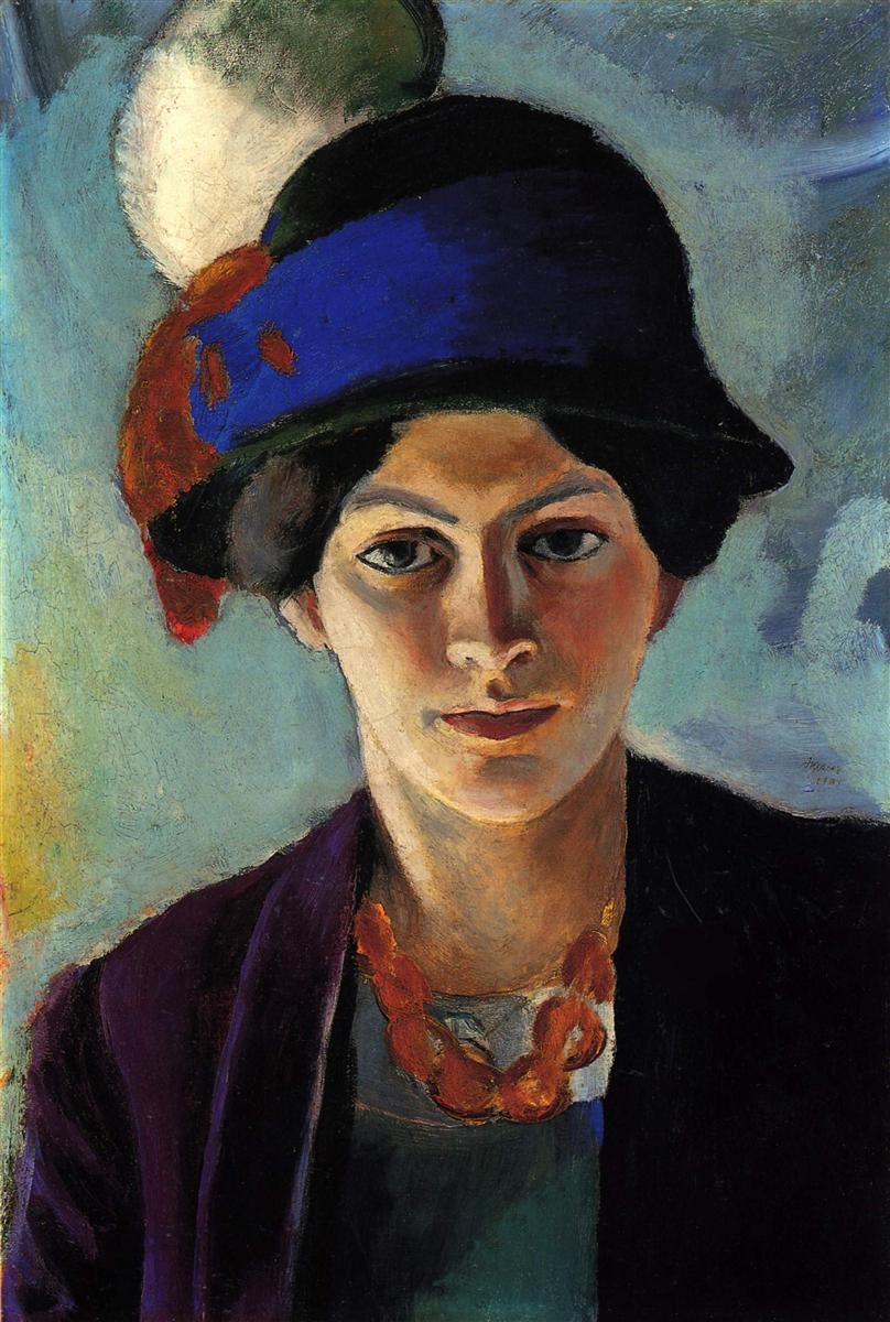 Портрет жены художника в шляпе, 1909
