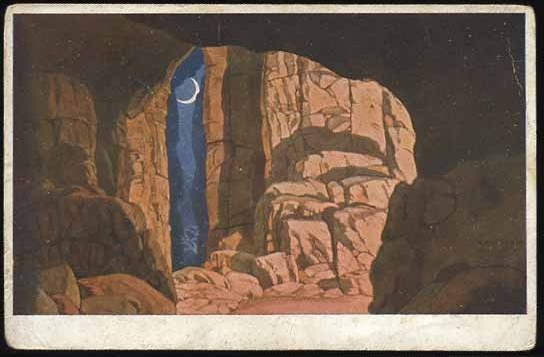 Пещерный Финн. Опера «Руслан и Людмила», 1900 - Иван Билибин