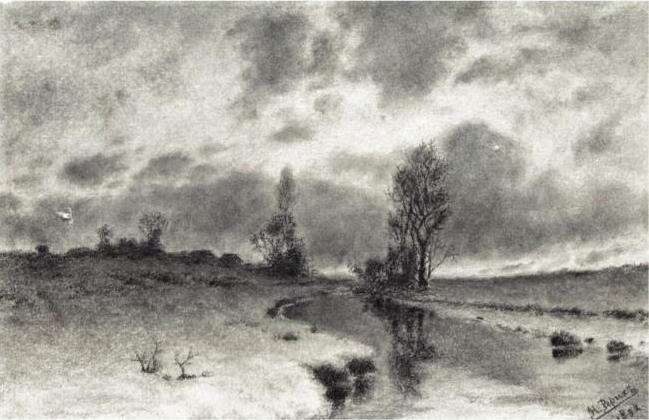 Речной пейзаж, 1892 - Николай Рерих