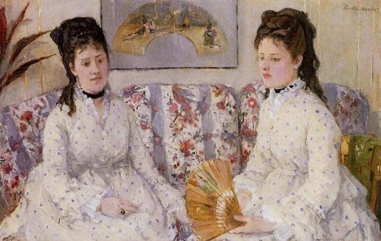 Две сестры на диване, 1869