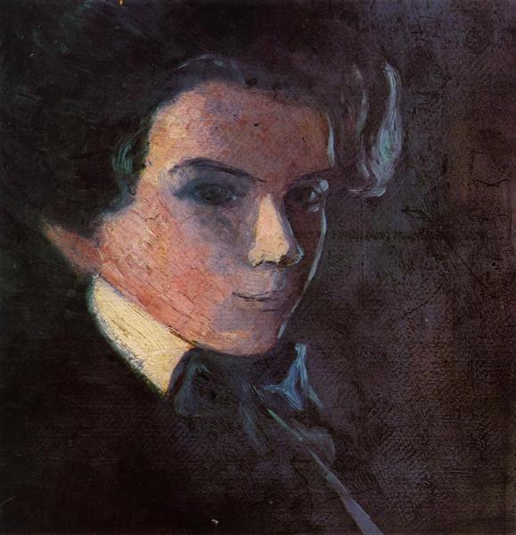 Автопортрет, лицом вправо, 1907
