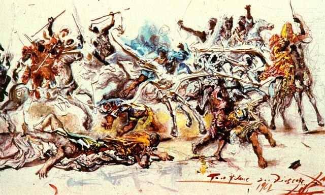 Этюд к «Битве при Тетуане», 1961
