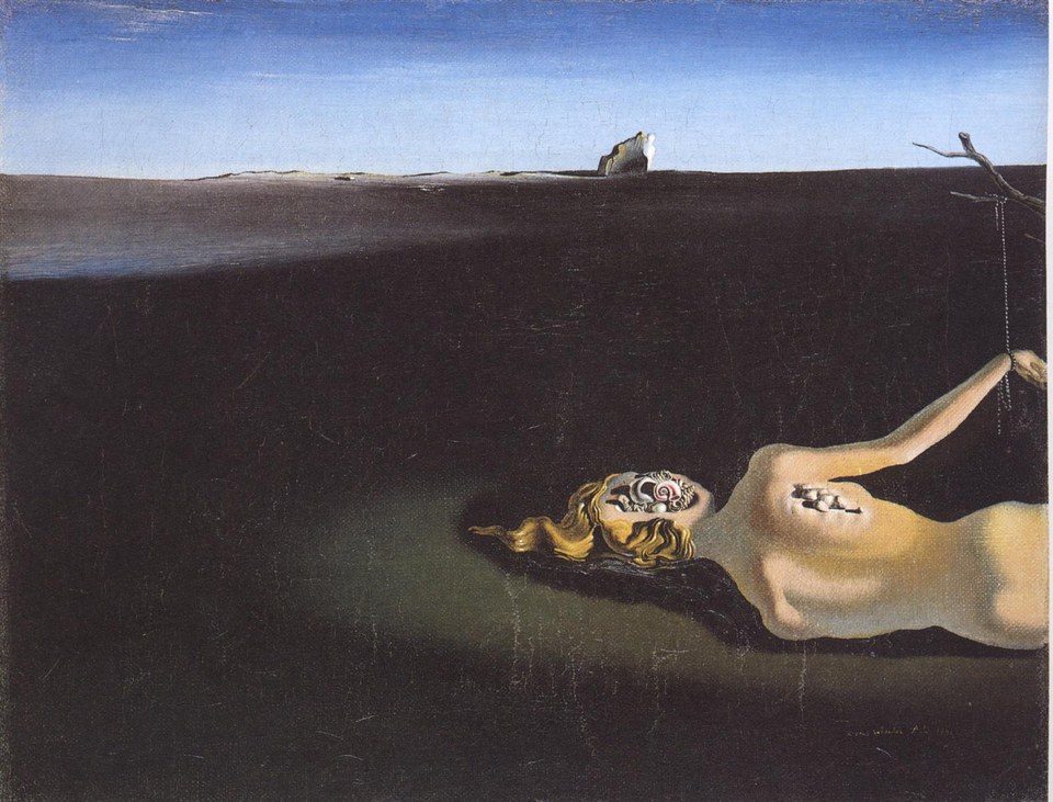 Женщина, спящая среди пейзажа, 1931