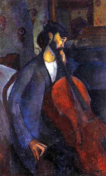 Виолончелист, 1909