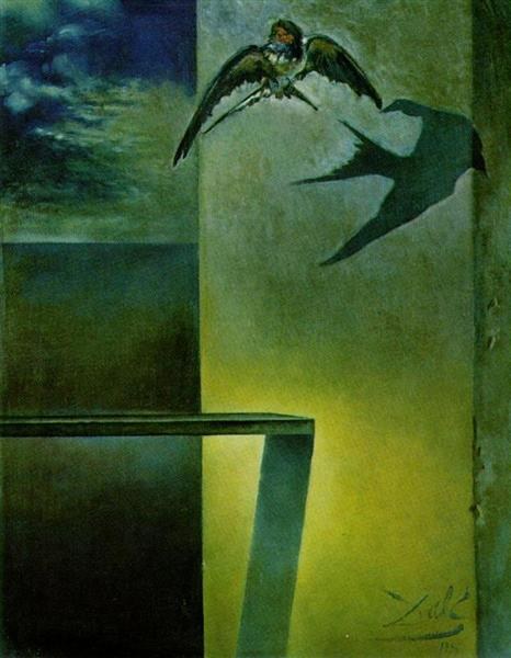 Неподвижная ласточка. Этюд к «Натюрморту. Быстрое движение», 1956