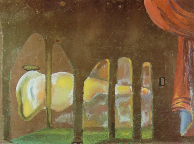 Без названия (Великий мастурбатор появляется за аркадами), 1981