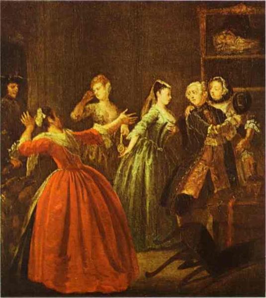 Кража часов, c.1731
