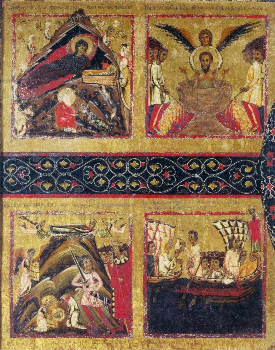 Мадонна с Младенцем на троне (фрагмент)