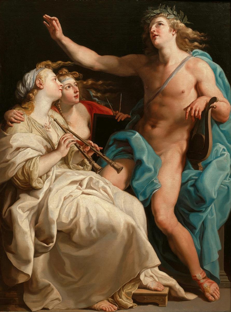 Аполлон и две музы, 1741 - Камень Помпео