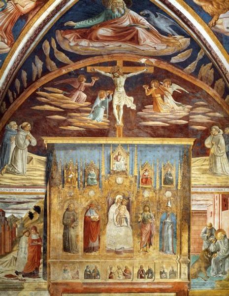 Мадонна с Младенцем в окружении святых, 1452