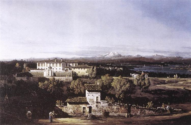 Вид на виллу Каньола в Газзада-не-Варезе, 1744
