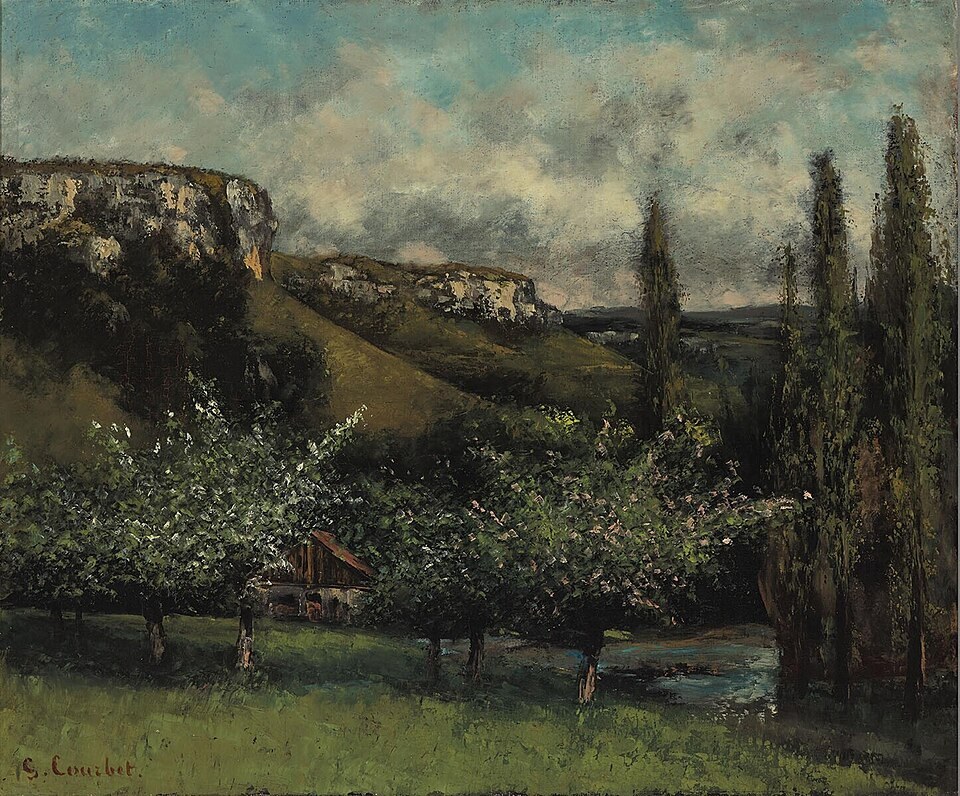 Яблони отца Курбе в Орнане