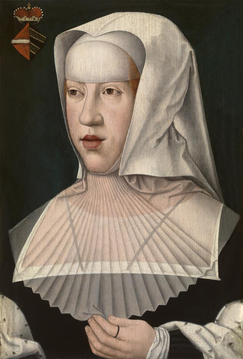 Портрет Маргариты Австрийской, герцогини Савойской, c.1520 - Бернар Ван Орлей