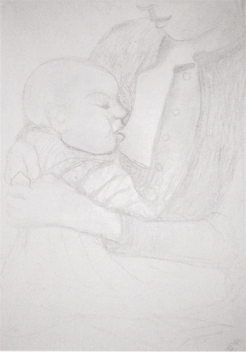 Кормящая мать и дитя, 1902 - Паула Модерсон-Беккер