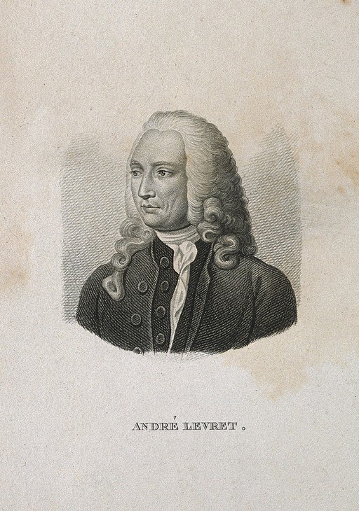 Андре Леврет. Пунктирная гравюра А. Тардье по Ж. Б. С. Шардену, 1746 г.