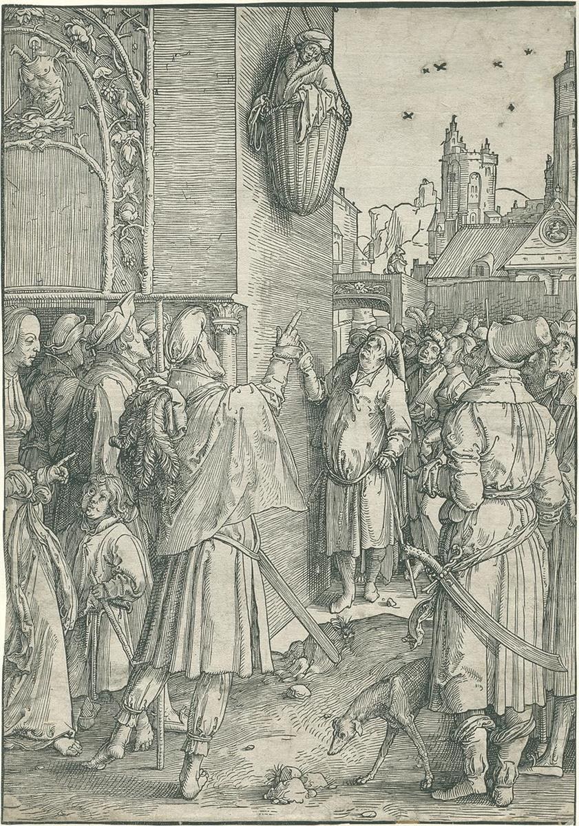 Вергилий в корзине, 1516