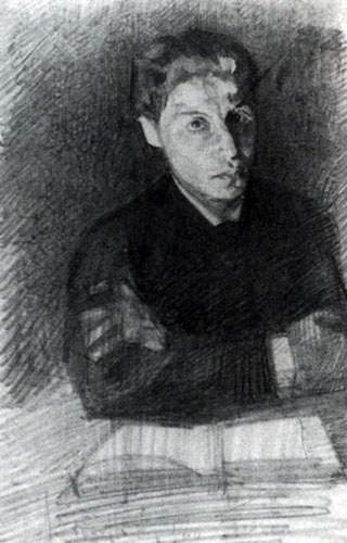 Автопортрет, 1880 - Михаил Врубель