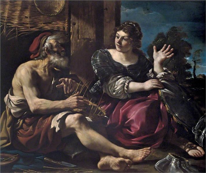 Эрминия и пастух, 1620
