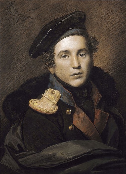 Портрет Петра Алексеевича Оленина. 1813 Б. на к.