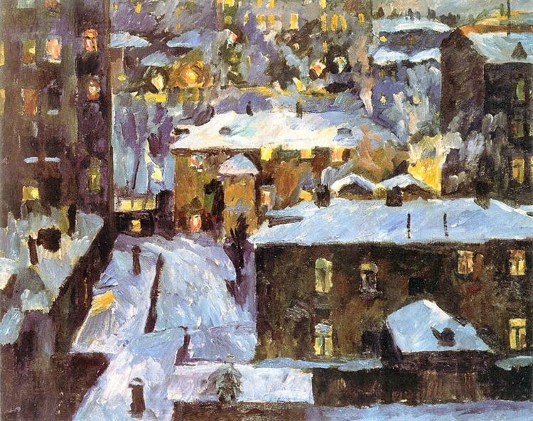 Ночь на Патриарших прудах, 1928 - Аристарх Лентулов