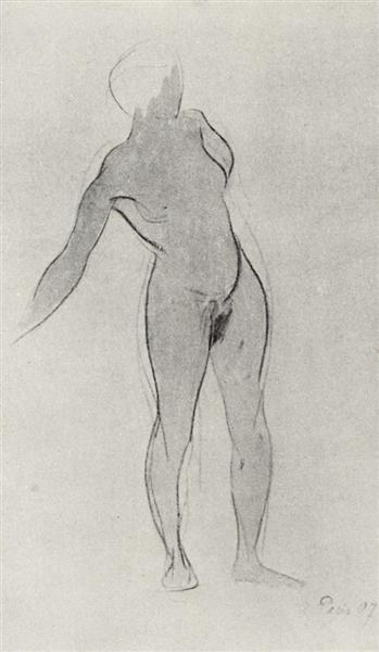 Модель, 1907 - Кузьма Петров-Водкин