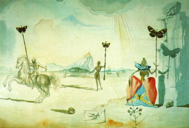 Пейзаж с кавалером и Галой, 1951