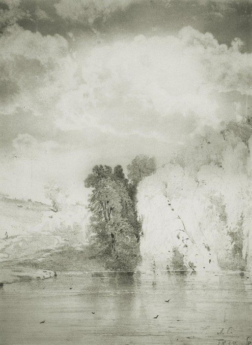 Деревья у озера. 1868