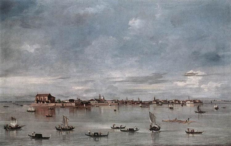 Сан-Кристофоро, Сан-Микеле и Мурано, вид из Нового Фондамента, 1755 - 1760