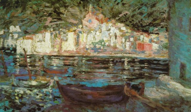 Вид на Кадакес с Плайя-Поаль, 1920