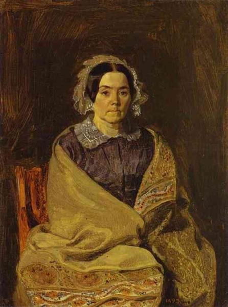 Портрет  Н. П. Чернышовой, 1846 - 1847 - Павел Федотов
