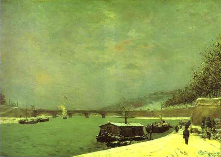 Сена у Иенского моста, 1875