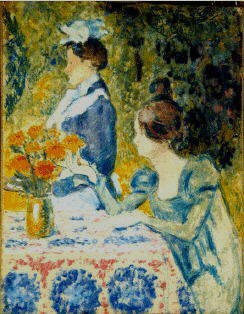 Две женщины в саду, c.1900