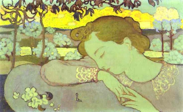 Спящая женщина, 1892